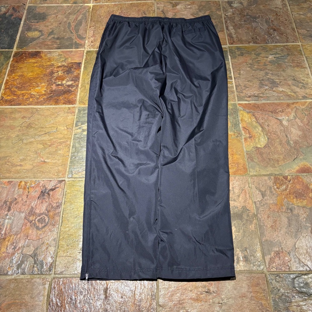 SB Tech Mens Navy Blue Mesh Lined Track Pants Ankle Zip Athletic Warm Up Large